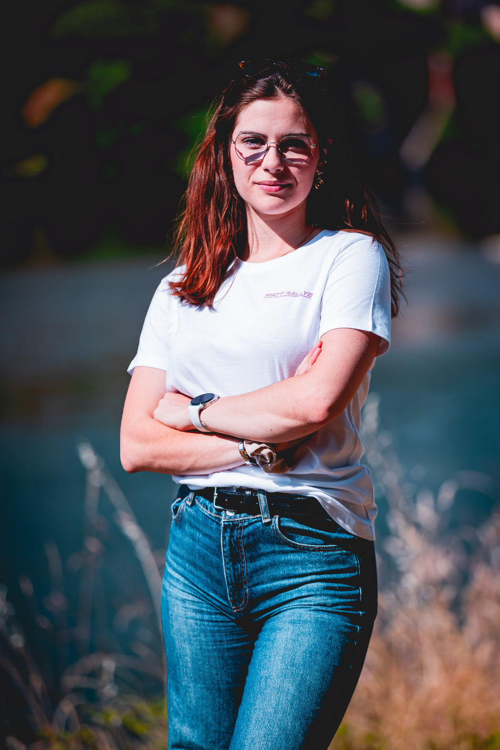 T-Shirt femme MATT RALLYE Blanc