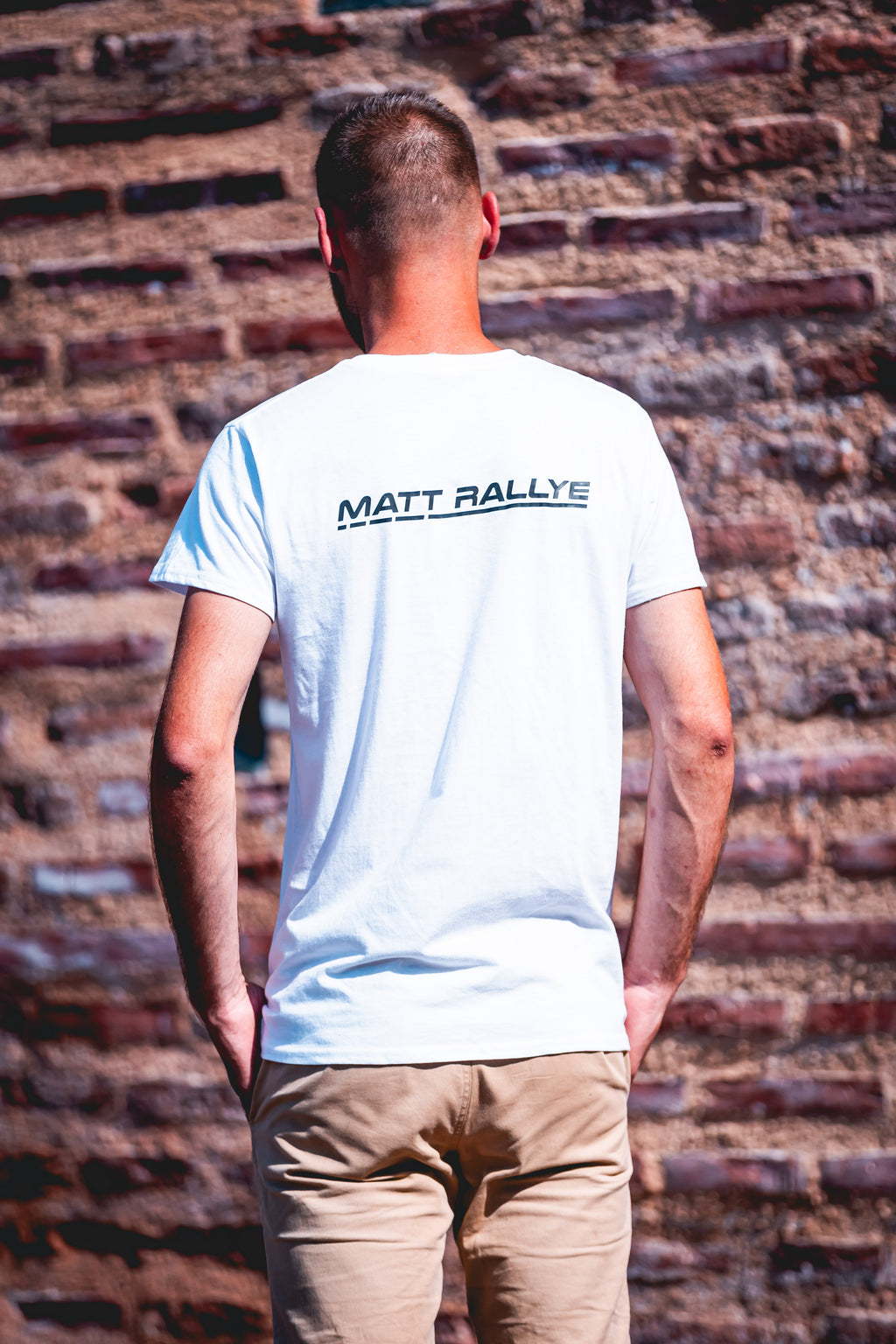 T-Shirt homme MATT RALLYE Blanc