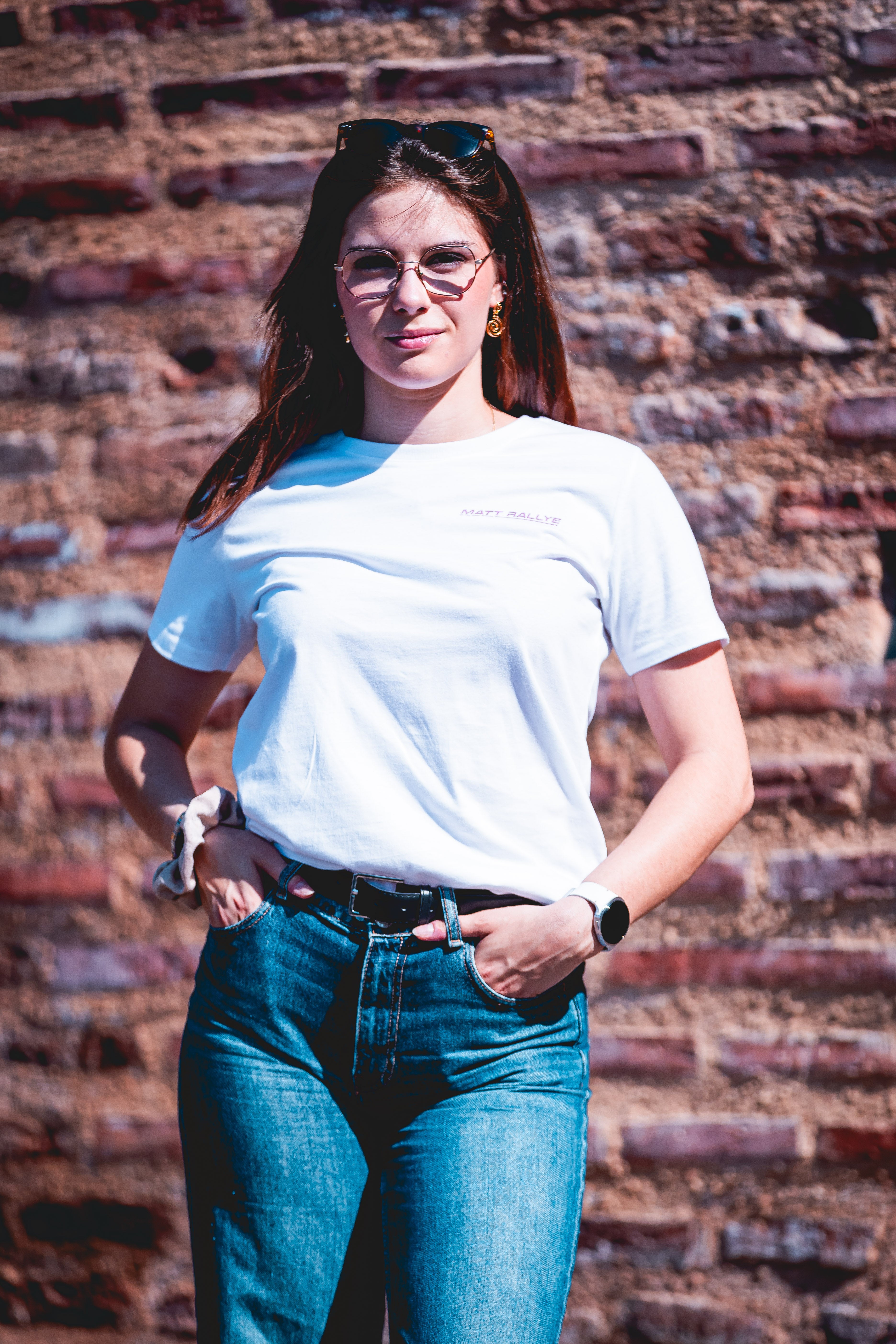 T-Shirt femme MATT RALLYE Blanc