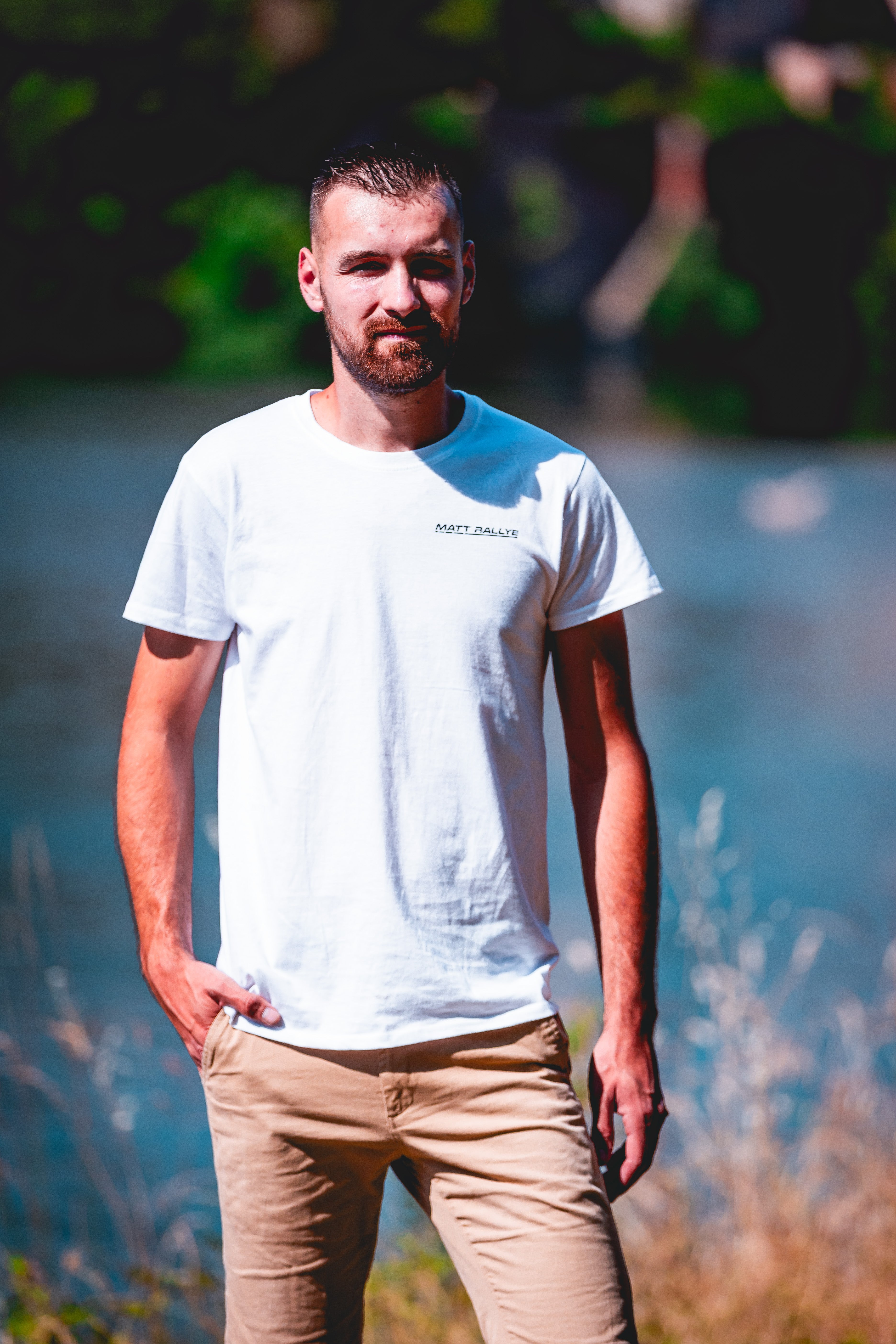T-Shirt homme MATT RALLYE Blanc