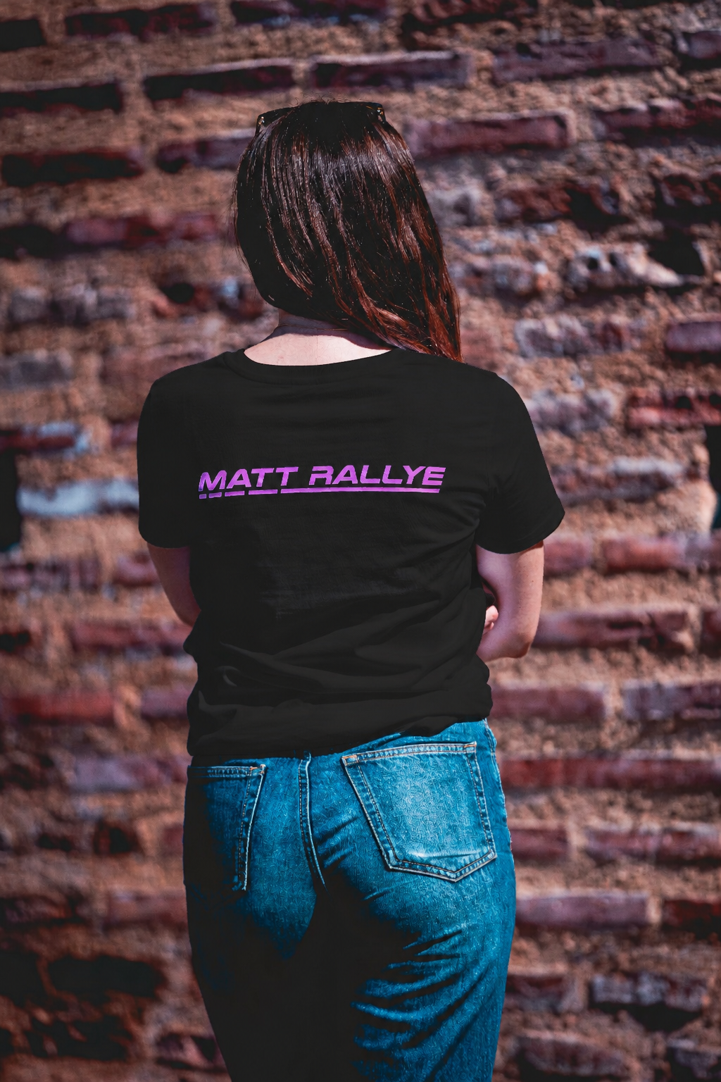 T-Shirt FEMME MATT RALLYE Noir