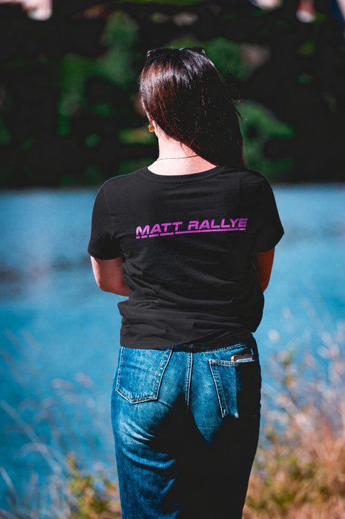 T-Shirt FEMME MATT RALLYE Noir